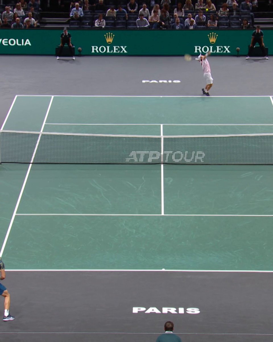 Who did it better? Alcaraz or Federer? 🤔 #RolexParisMasters