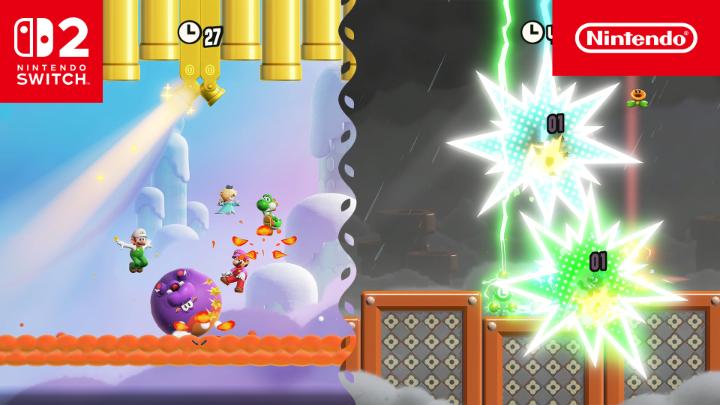 There’s loads of local multiplayer fun waiting in Attraction Central. You can even play over GameShare! #SuperMarioBrosWonder #NintendoSwitch2