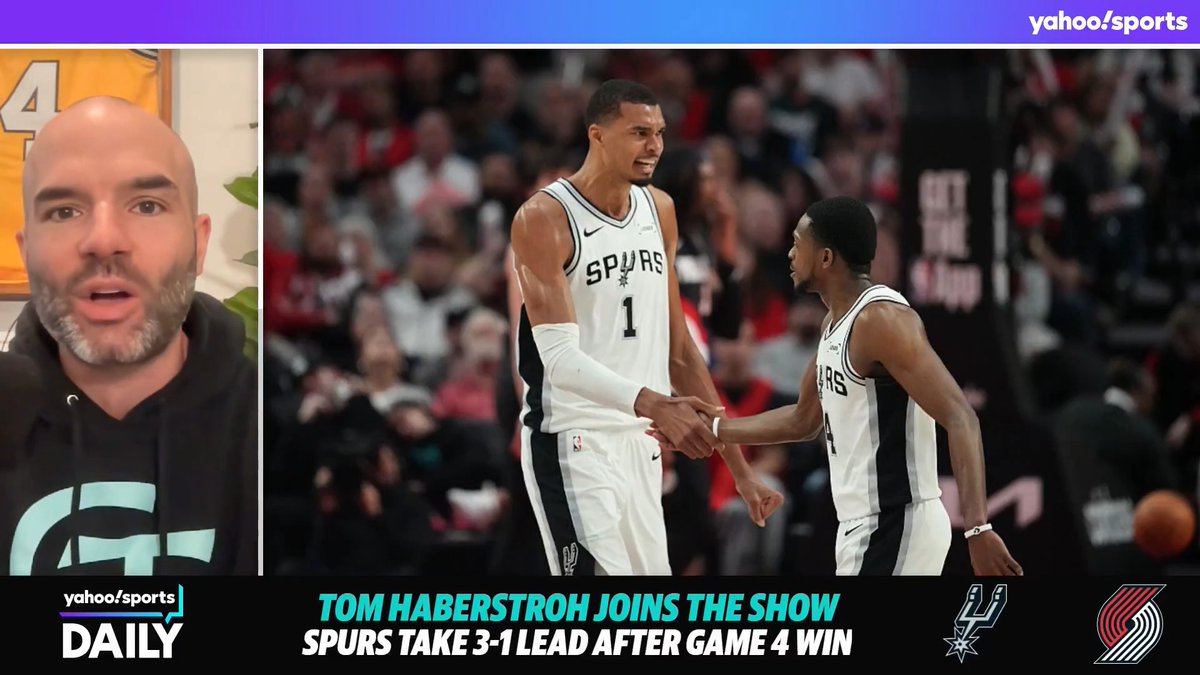 “An NBA player suffered a brain injury on Tuesday and was ready to play on Sunday. That’s still a very close window.” Tom Haberstroh reacts to Wemby clearing concussion protocol to play in San Antonio’s Game 4 win in Portland. (via Yahoo Sports Daily)