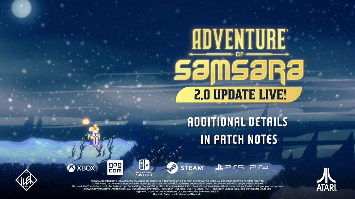 A new update just launched for Adventure of Samsara! The update includes: ⚔️ Brand new boss battle ✨ New spells to learn 🤫 New routes and secrets Along with game improvements and more!