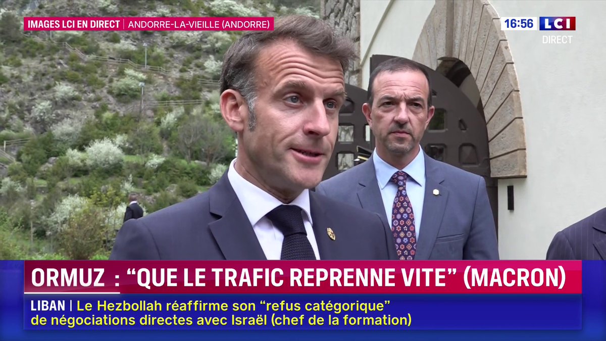 🔴🗣️ Carburants : "Tous nos compatriotes ruraux sont touchés par le prix de l'essence. Le gouvernement a pris des premières mesures, mais il faut s’attaquer au problème à sa racine" Depuis Andorre, Emmanuel Macron veut rassurer les Français : "nous sommes à leurs côtés"