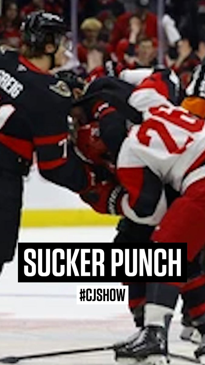 How many games should Ridly Greig get for his sucker punch on Sean Walker? 👀 #CJShow #GoSensGo #SoundTheSiren Chris Johnston Julian McKenzie