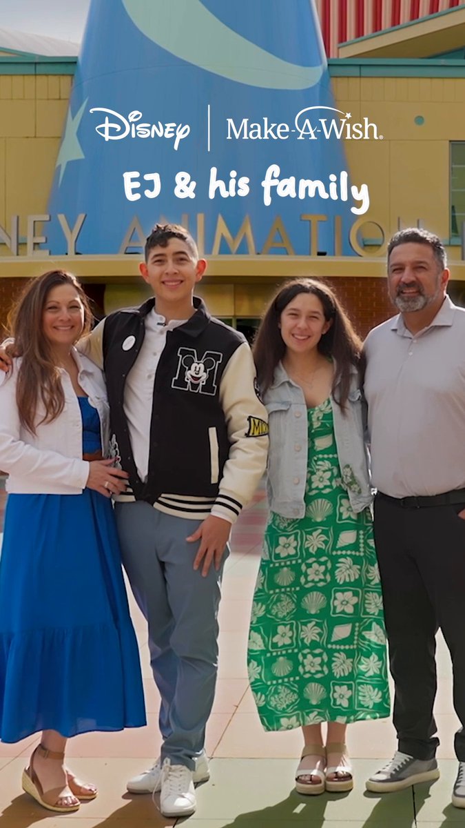 During #DisneyWeekOfWishes, dreams take shape – one sketch at a time. 16‑year‑old EJ is an aspiring Disney animator whose long-awaited wish to meet legend Eric Goldberg came true at Walt Disney Animation Studios, complete with an unforgettable surprise ✨