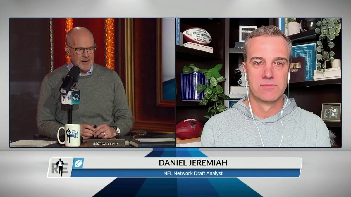 "I'll go with the Oregon quarterback over Arch [Manning]. I'll go Dante Moore." Daniel Jeremiah believes that Oregon's Dante Moore can be the No. 1 overall pick in the 2027 NFL draft 👀 (via Rich Eisen Show)