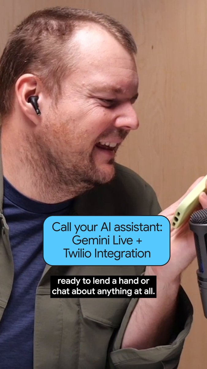 Give your Gemini Live Agent a phone number 📞 Our new guide shows you how to add telephony to your voice agent with Gemini 3.1 Flash Live + Twilio + Google Cloud. Delightful, multilingual AI conversations are now just a phone call away. Get the deep dive: