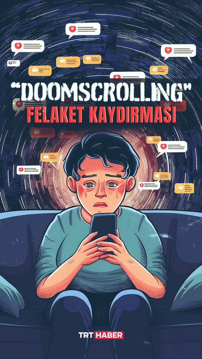 🤳Dijital çağın yeni bağımlılığı: Doomscrolling 💥'Felaket kaydırması' anlamına gelen bu terim, kontrol edilemeyen olumsuz haber tüketme alışkanlığını ifade ediyor. Bu alışkanlık, birçok yan etkiyi de beraberinde getiriyor.👇