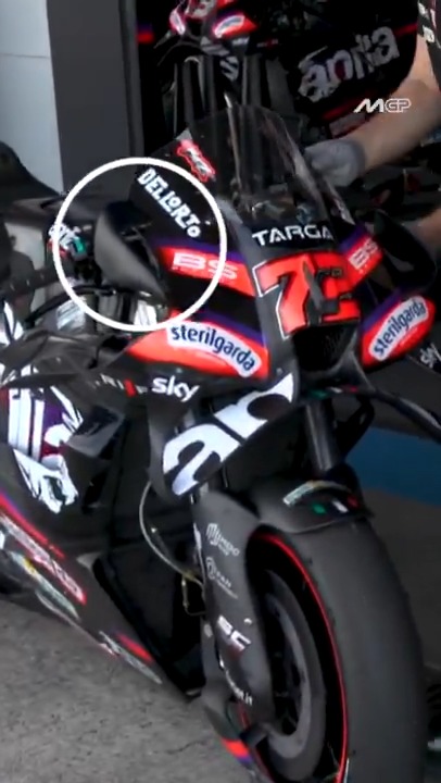 Innovation at the front on Aprilia's RS-GP26 🔥🔎 #JerezTest ⏱️