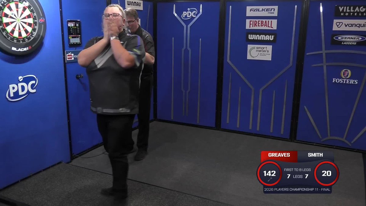 GREAVES MAKES HISTORY! 🏆 Beau Greaves becomes the first woman to win a Players Championship title! The 22-year-old takes out a SENSATIONAL 142 checkout to win a match that served the full distance, what a moment! 🤯 📺 #PC11