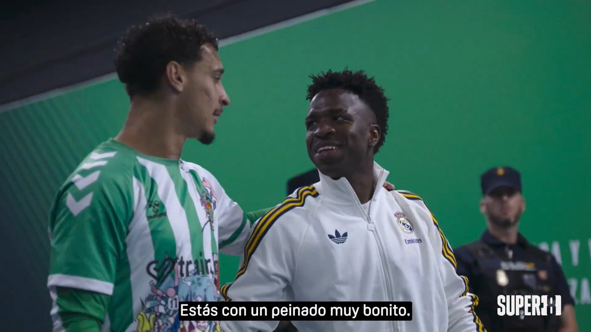 Antony, su hijo, Vinicius y el buen rollo con las estrellas del Real Madrid 🤝🏻 #Super8