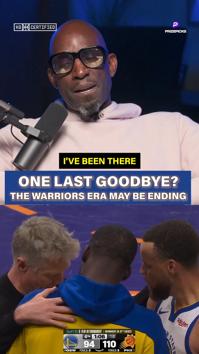 The hug said everything words couldn't 🙏 The Golden State Warriors didn't just win championships... they changed the whole style of the game. Kevin Garnett &amp; Paul Pierce discuss if the Warriors era is coming to an end. All episodes are available on our YouTube.
