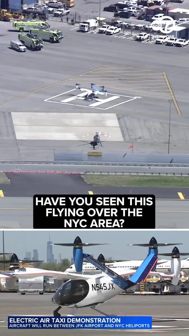 On Monday, a first-of-its-kind electric air taxi took off from JFK Airport. More: