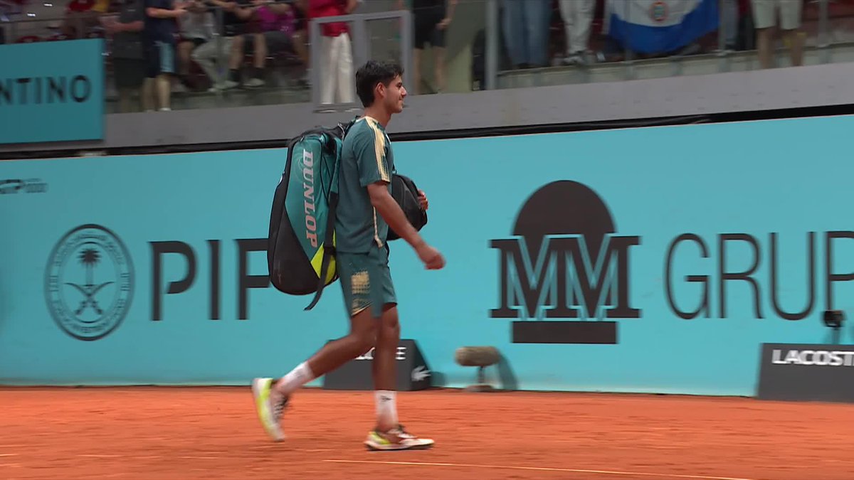 🇵🇾 Vallejo se despidió entre aplausos de un inolvidable Masters 1000 de #Madrid. 🥹 📺 Mirá el mejor tenis en el Plan Premium de Disney Plus.