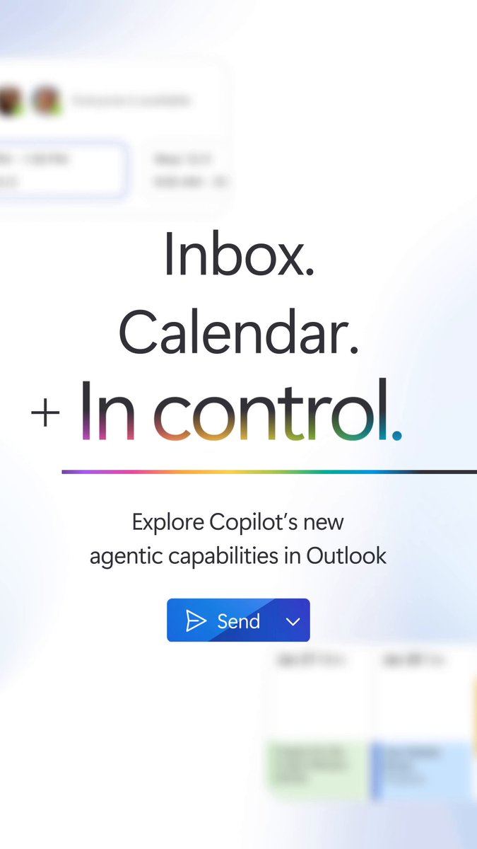 Inbox overload? Calendar conflicts? Copilot keeps everything on track with new agentic capabilities in Outlook. Available via the Frontier program. Read the blog:
