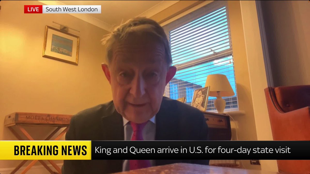 'There is probably nobody that the President is more willing to listen to than the King of the United Kingdom' Royal historian Sir Anthony Seldon discusses with Sarah-Jane Mee the significance of the U.S. state visit. #TUKT 📺 Sky 501 and YouTube