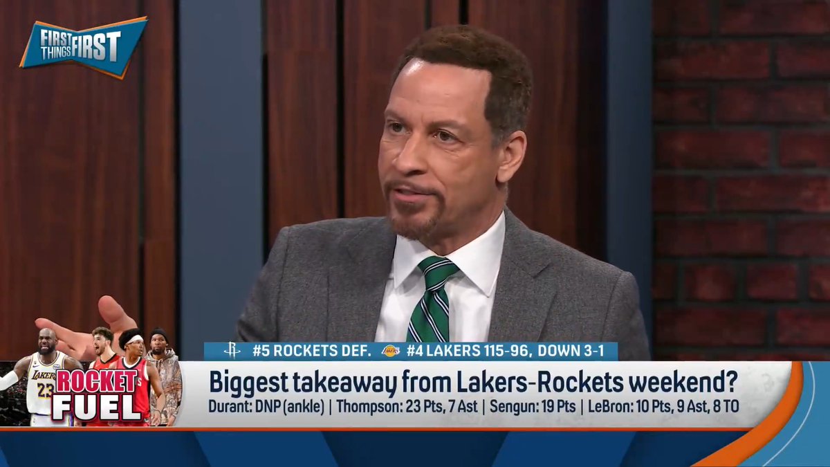 .Chris Broussard breaks down his takeaways from Lakers-Rockets weekend: “LeBron is smarter than ever. I think he’s as skilled, at least as skilled as he’s ever been… But the body, as much as he’s defied Father Time, it still is not what it used to be.”