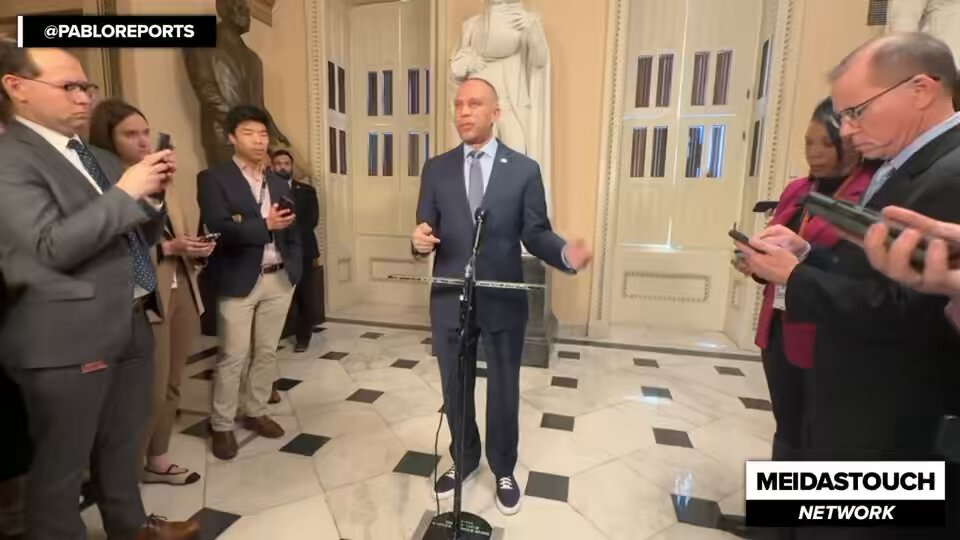 Hakeem Jeffries tells PabloReports that Democrats want to continue to lift up survivors of Jeffrey Epstein in their quest for transparency and accountability, and to end the cover-up.