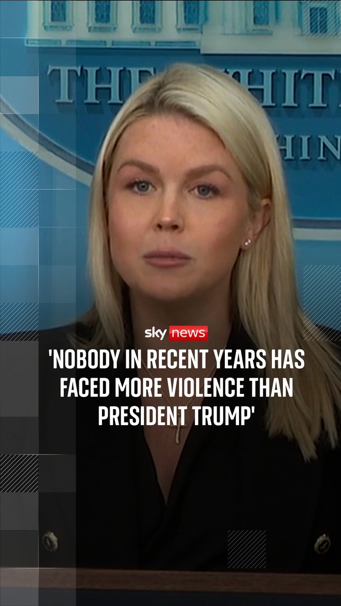 White House Press Secretary Karoline Leavitt says nobody in recent years has faced more bullets and violence than President Trump - adding defunding Homeland Security is a 'national scandal'. Trump latest: