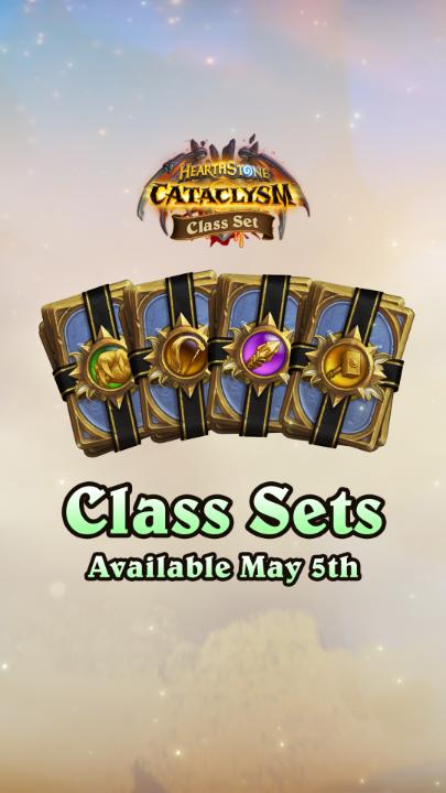 🙌 Paladins, Druids, Mages, and Hunters are getting their time in the spotlight with new Class Sets! 🤔 Which Class Set are you most excited to try out when they launch on May 5?