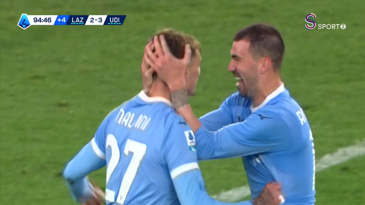 🔥 18' Lazio 0-1 Udinese 🔥 50' Lazio 1-1 Udinese 🔥 80' Lazio 2-1 Udinese 🔥 86' Lazio 2-2 Udinese 🔥 90+3' Lazio 2-3 Udinese 🔥 90+5' Lazio 3-3 Udinese