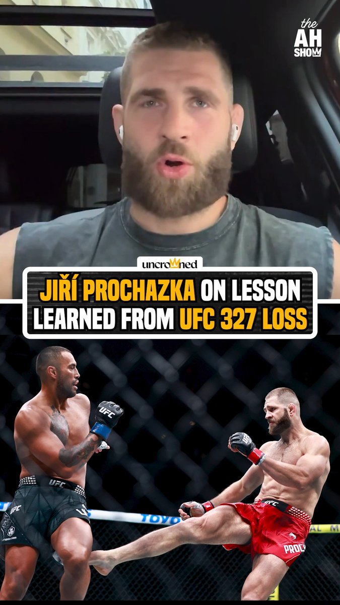 "Focus on your target, even whatever happens. Without mercy, no mercy." Jiří Prochazka is taking a valuable lesson away from #UFC327 🧠 #HelwaniShow