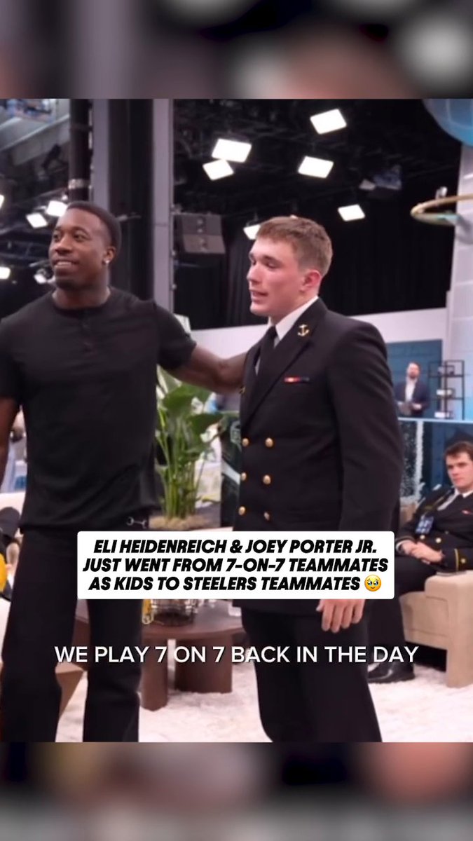 Joey Porter Jr. & Eli Heidenreich are reunited in the league years later 💛 (via Prospect Media)