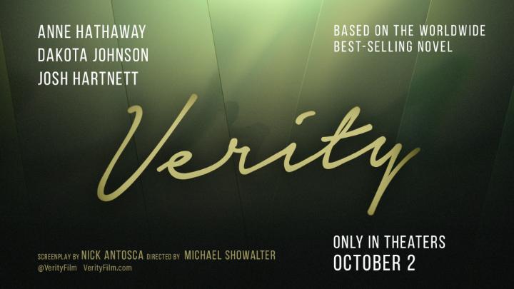 The first teaser trailer for the film adaptation of Colleen Hoover’s ‘VERITY’ has been released. Starring Anne Hathaway, Dakota Johnson, and Josh Hartnett. In theatres October 2.