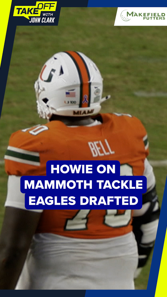 Howie gave a shoutout to Jeff Stoutland when breaking down Eagles' mammoth 3rd-round pick, Markel Bell 🔔 | Makefield Putters