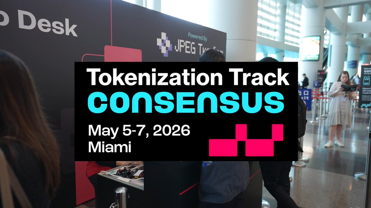 Tokenization isn't a concept anymore. Real estate, equities, credit, the infrastructure to put real-world assets on-chain is being built right now. The Tokenization track at Consensus Miami is where the people building it come to learn, network and deploy. Don't miss it, check the Consensus agenda for all sessions in tokenization. Presented by Swift, ChangeNOW, Hedera, KULA and @t7x0io 🤝