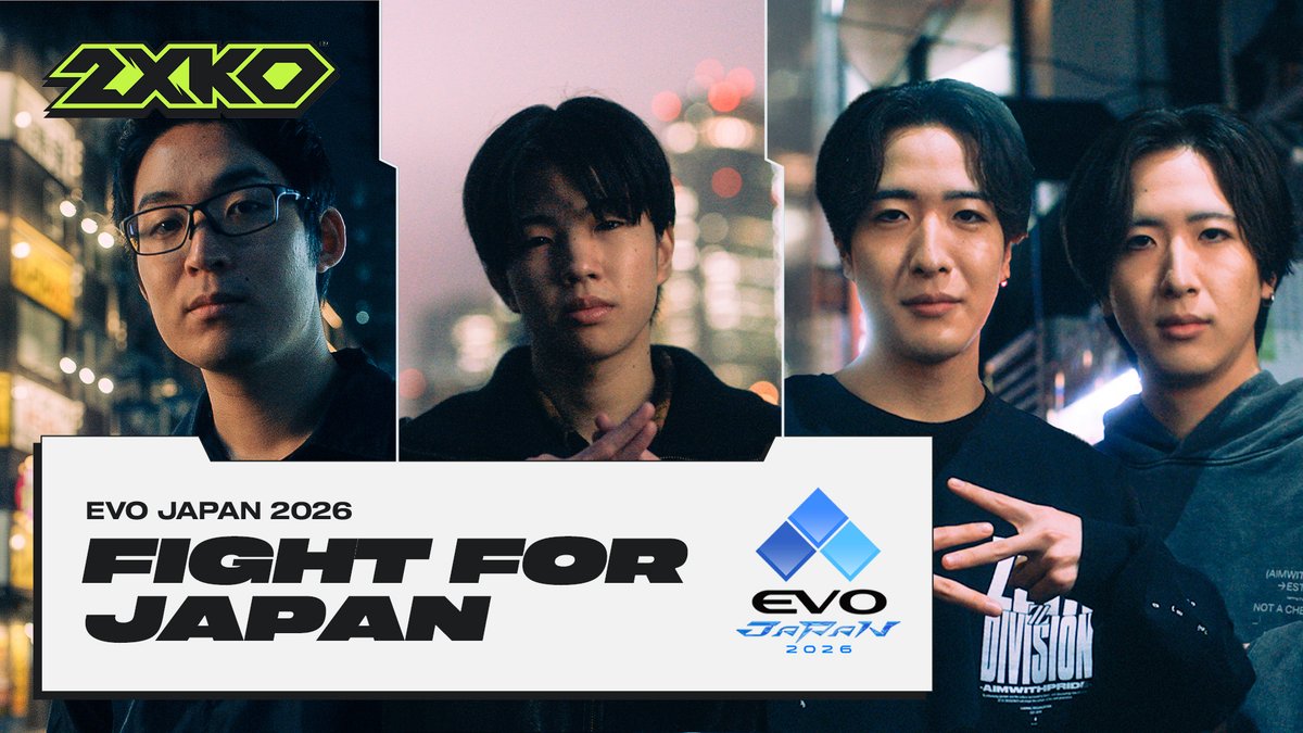 the next 2XKO major starts may 1. watch ZETA 2WINz, KRX |poka, and DFM いこあん fight for their home turf at evo japan