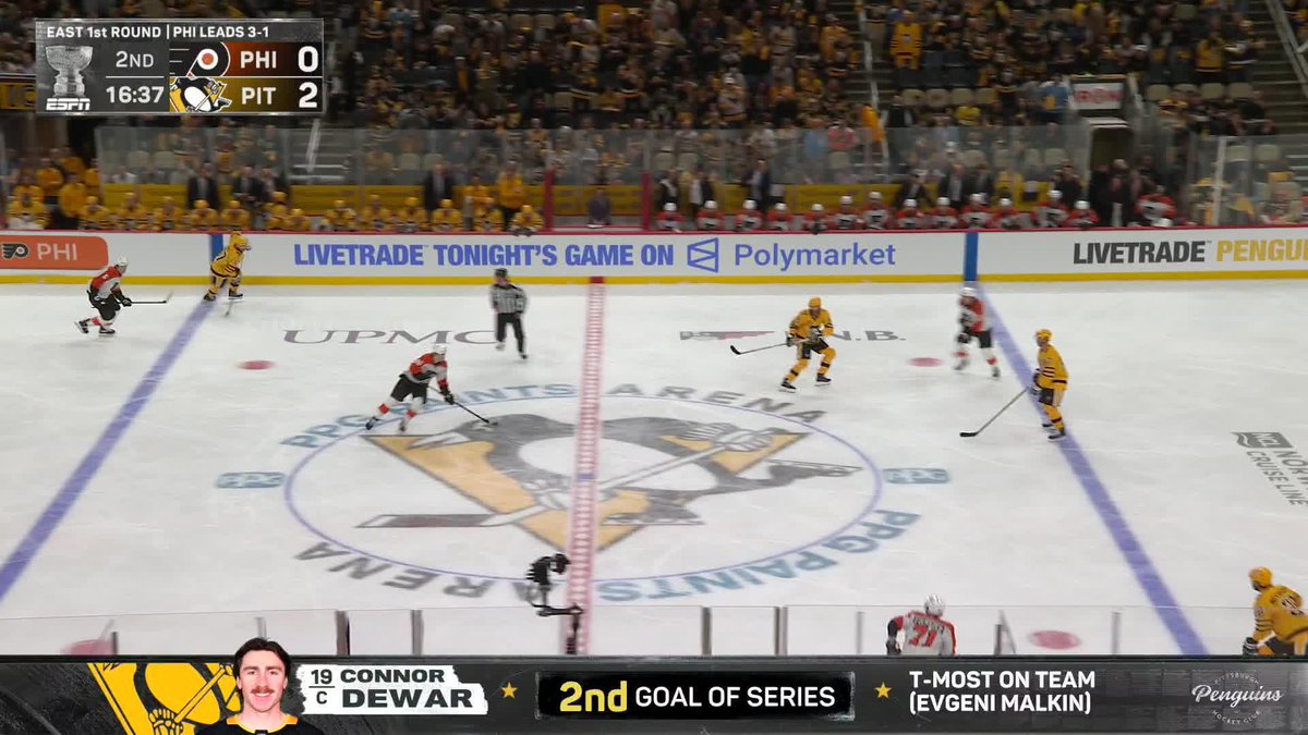 TWO GOALS IN TWELVE SECONDS 😳 Penguins-Flyers Game 5 is heating up on ESPN and the ESPN App 🔥