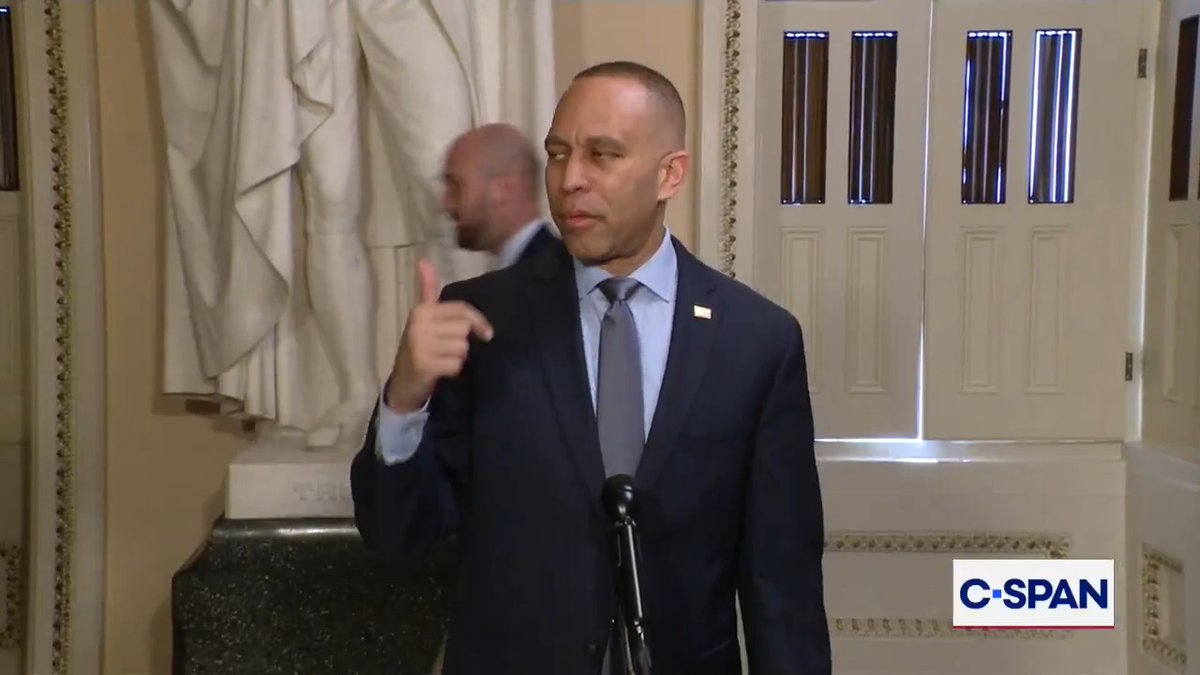 Rep. Jeffries: "Donald Trump and Republicans want to continue to drive their extreme immigration agenda, and violent mass deportation machine, led by ICE, down the throats of the American people."