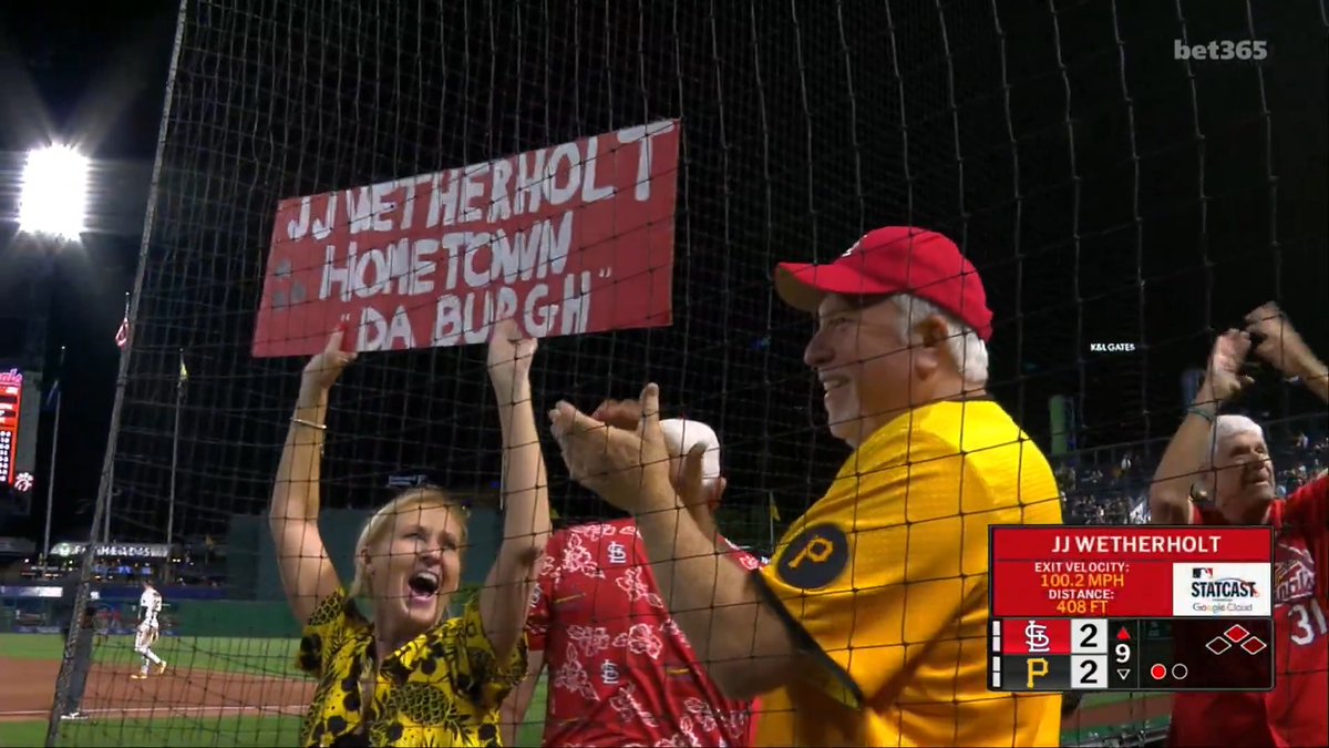 JJ Wetherholt GAME-TYING homer in the 9th! He's hit a home run in three straight games 👏