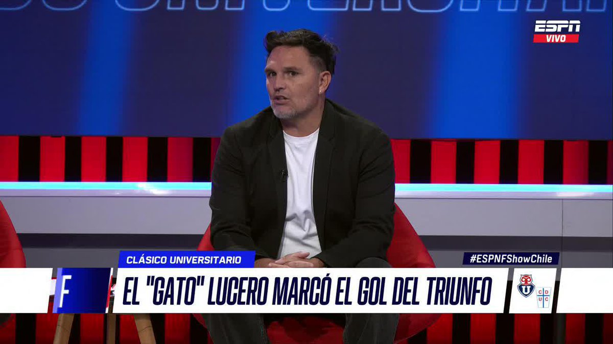 "LUCERO ES UNA DE LAS BUENAS CONTRATACIONES DEL FÚTBOL CHILENO" Rafael Olarra elogió al ariete de Universidad de Chile y aseguró que el gol ante la UC no cambia su pensamiento sobre su nivel: "Ese gol que hace es de 9" ▶️ Mira #ESPNFShowChile en el Plan Premium de #DisneyPlus.