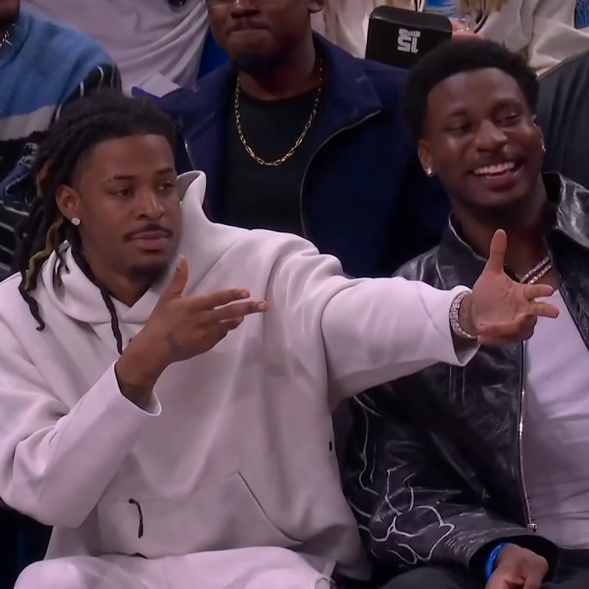 Ja and JJJ loving Playoff Bane 😭🔥