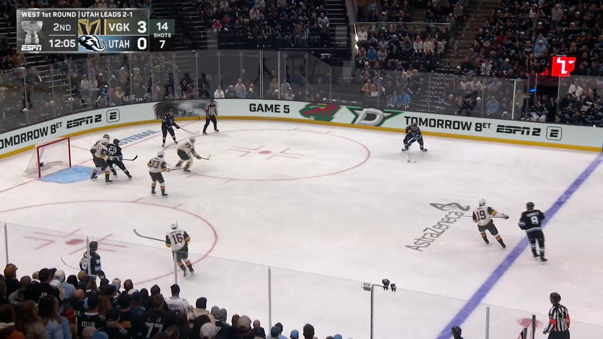 TWO QUICK GOALS AND UTAH IS ROCKING 🔥 Watch Golden Knights-Mammoth on ESPN and the ESPN App
