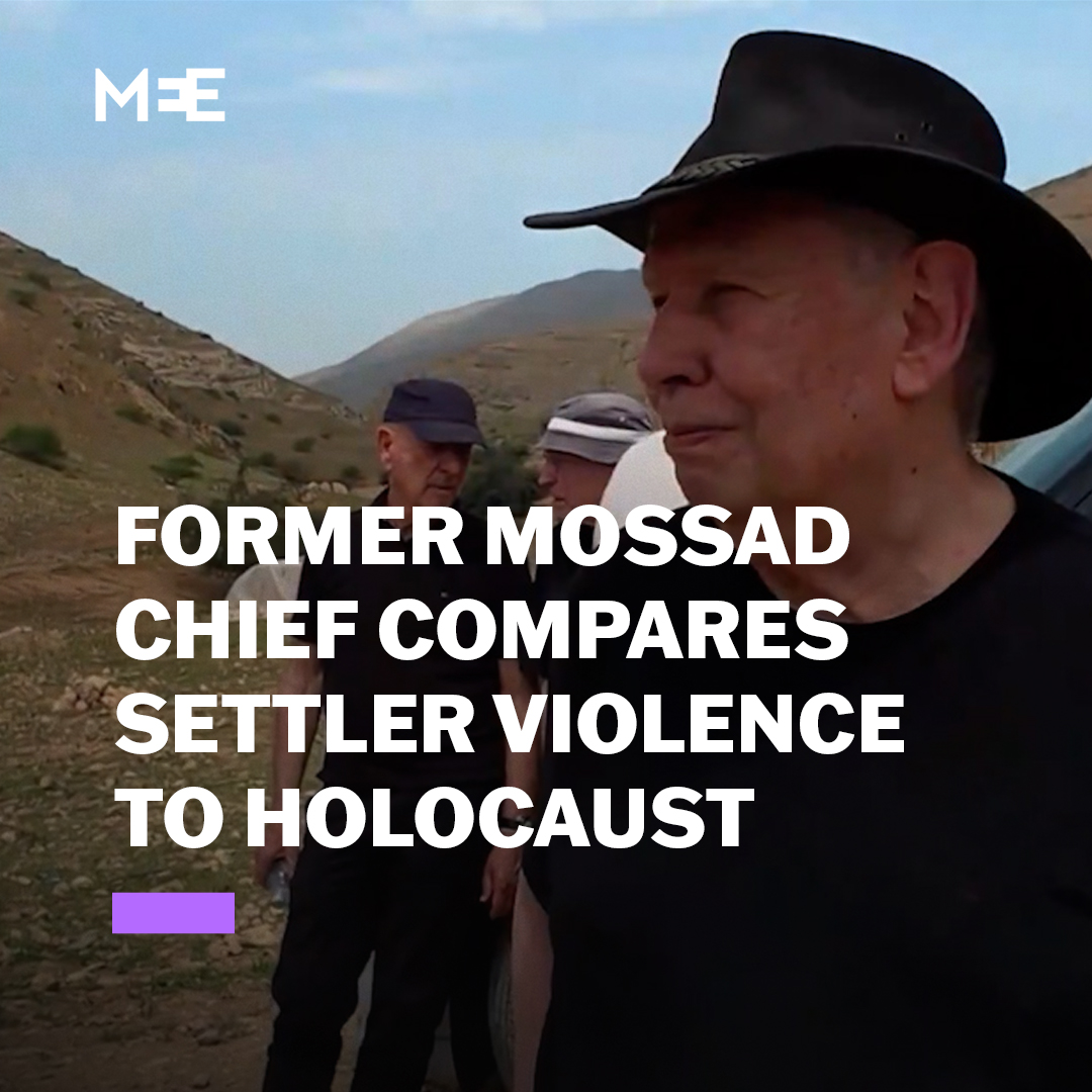 Former Mossad chief Tamir Pardo said he feels “ashamed” after comparing Israeli settler violence to the Holocaust while touring Palestinian villages in the occupied West Bank with Channel 13