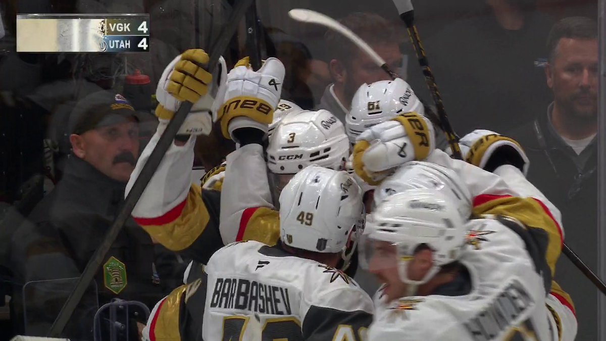 SHEA THEODORE SCORES THE GAME-WINNER FOR VEGAS IN GAME 4 ⚔️ The series will head back to Vegas all square 👀