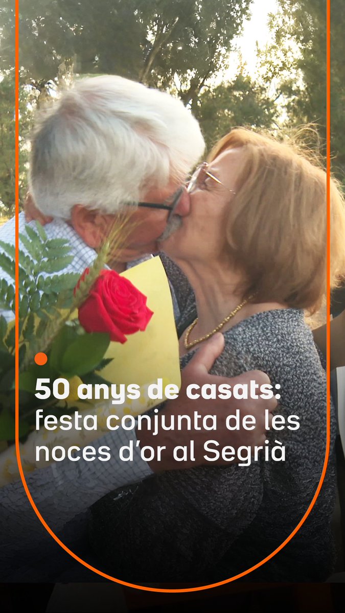 “Un petó cada dia”, aconsella el Ramon, que fa 50 anys de casat amb l’Encarna. Ho celebren amb altres parelles que fan les noces d'or. És tota una tradició al Segrià. Des de fa 30 anys, fan una festa conjunta a l’ermita de la Mare de Déu de Carrassumada