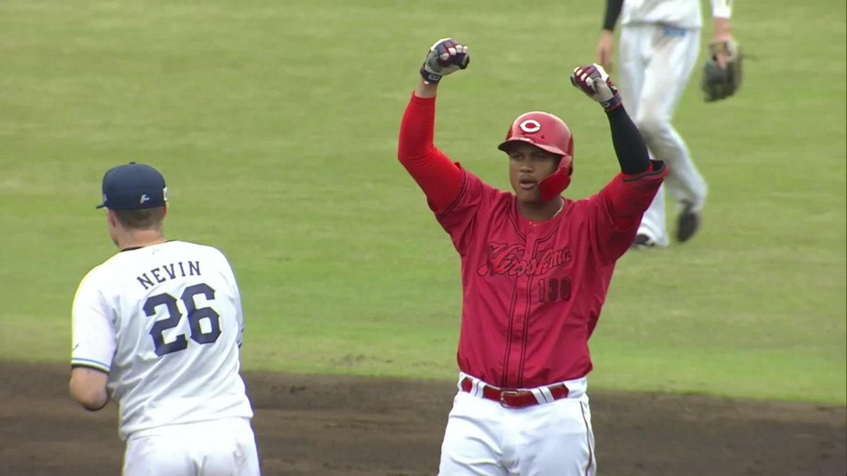 支配下を勝ち獲るか カープアカデミー出身 🇩🇴ラミレス 先制タイムリー2ベース ⚾西武×広島（ファーム） #carp