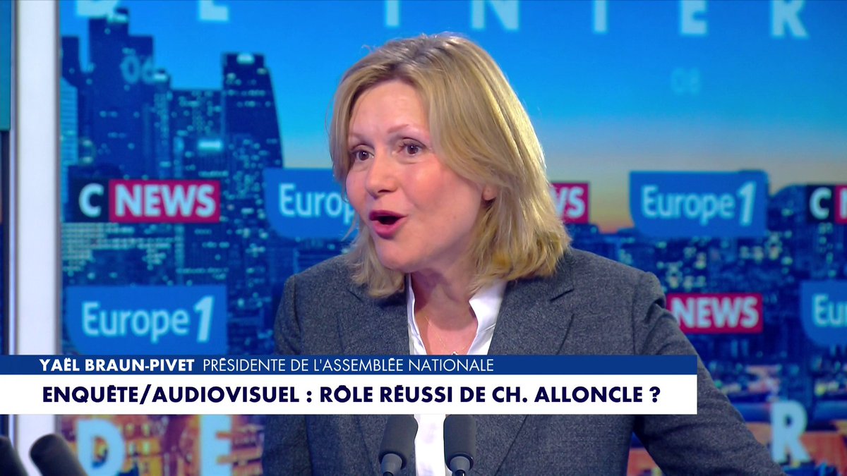 Yaël Braun-Pivet sur Charles Alloncle : «Je salue son travail, mais il a été peut-être un peu trop dans la lumière», dans #LaGrandeInterview Toute l'info est à retrouver sur
