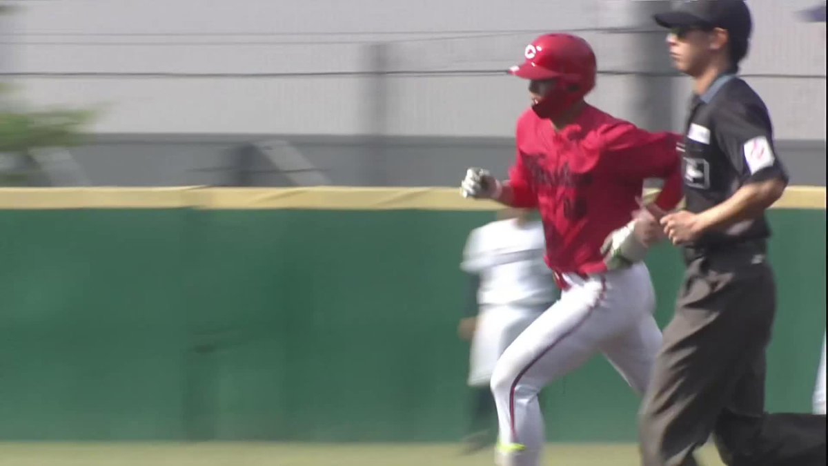 これ以上ないアピール ポール際へ完璧な一発 前川誠太 ファーム第3号HR ⚾西武×広島（ファーム） #carp