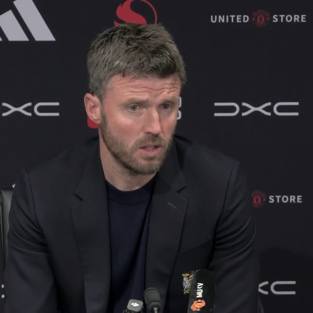 "Hopefully he does, he deserves it" Michael Carrick discusses Bruno Fernandes, who is one assist away from equalling the Premier League record set by Thierry Henry and Kevin De Bruyne 🪄