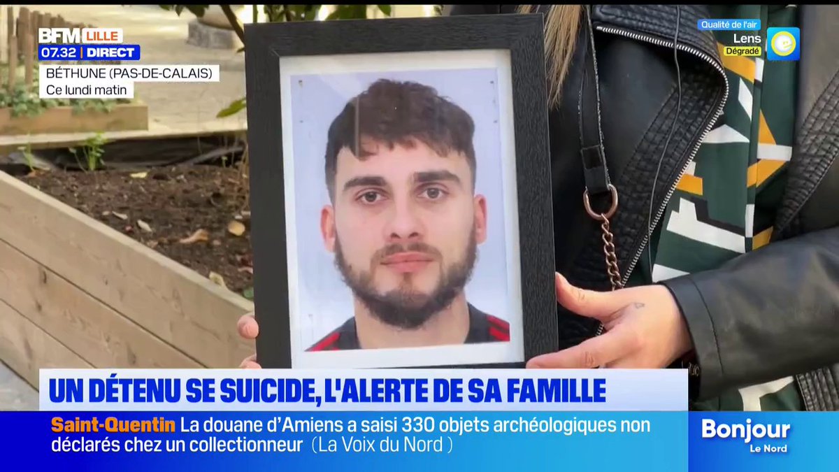 Un homme de 31 ans, détenu à la maison d'arrêt de Béthune, s'est suicidé le 11 avril dernier. Sa famille met en cause les conditions de vie en cellule et a porté plainte.