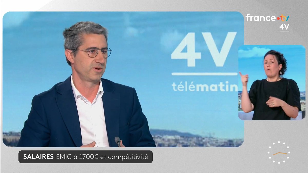 🗣️ "Le SMIC français est celui qui ces 10 dernières années a le moins augmenté dans l'Union européenne." (...) Je suis partisan d'états généraux de la fiscalité." 🔴 François Ruffin, député de la Somme, défend sa proposition de SMIC à 1700 € net. #Les4V