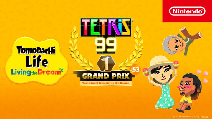 It's a dream Mii Grand Prix in #TETRIS 99! Starting this Friday, May 1st, #NintendoSwitchOnline members can earn an exclusive new theme based on #TomodachiLife Living the Dream. Tetris