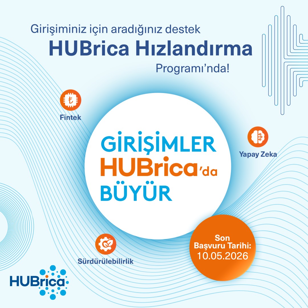 HUBrica Hızlandırma Programı başvuruları devam ediyor! Fintek, yapay zekâ ve sürdürülebilirlik alanlarında projenizi geliştirmek, doğru mentörlük ve güçlü iş birlikleriyle büyütmek için bu benzersiz fırsatı kaçırmayın. Detaylı bilgi ve başvuru için web sitemizi ziyaret edebilirsiniz. İTÜ Çekirdek