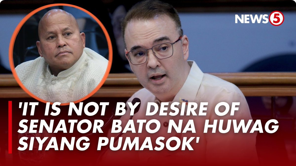 ‘HINDI PWEDE YUNG KIKIDNAPIN NA LANG’ Nilinaw ni Sen. Alan Peter Cayetano na hindi kagustuhan ni Sen. Bato dela Rosa na lumiban sa Senado. Pero wala raw kasing kasiguraduhan mula sa gobyerno na mapoprotektahan ang kanyang karapatan.