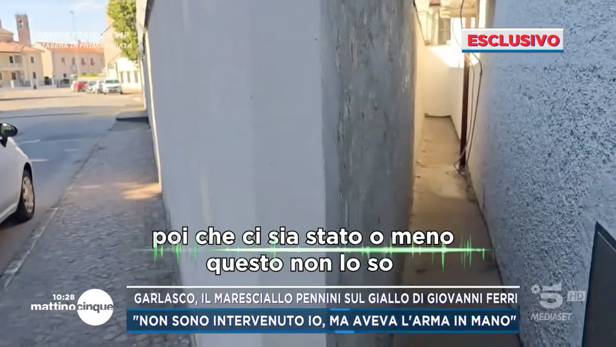 #Garlasco, il giallo di Giovanni Ferri, parla il maresciallo Pennini: "Ferri aveva l'arma in mano" L'esclusiva ora a #Mattino5 in diretta su #Canale5 e in streaming su Mediaset Infinity