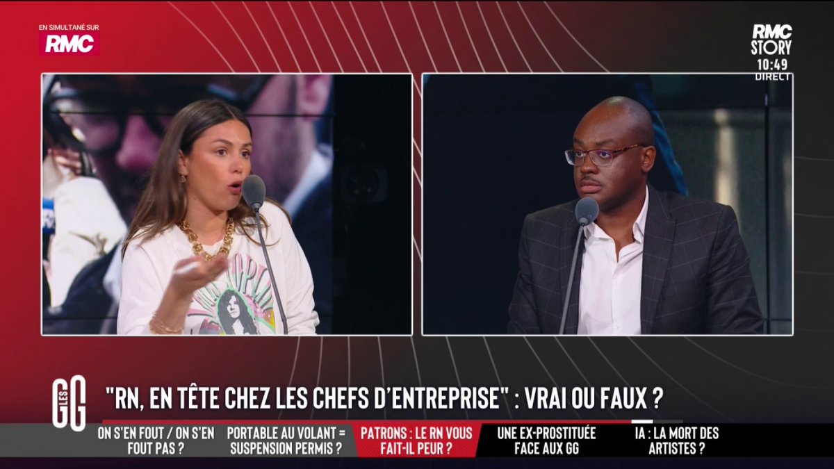 🇫🇷 « Le Rassemblement national, le parti des chefs d’entreprise », selon un député RN : vrai ou faux ? 🗣️ Laura Warton Martinez : "Ce qui me dérange, c'est le côté très girouette du RN. C'est très populiste. Où sont les mesures ? !" #GGRMC