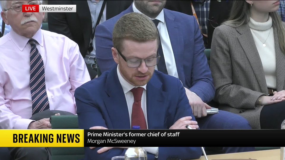 Keir Starmer's former chief of staff Morgan McSweeney: 'The appointment of Mandelson as ambassador was a serious error of judgement. I advised the prime minister in support of that appointment, and I was wrong to do so' Follow live: 📺 Sky 501